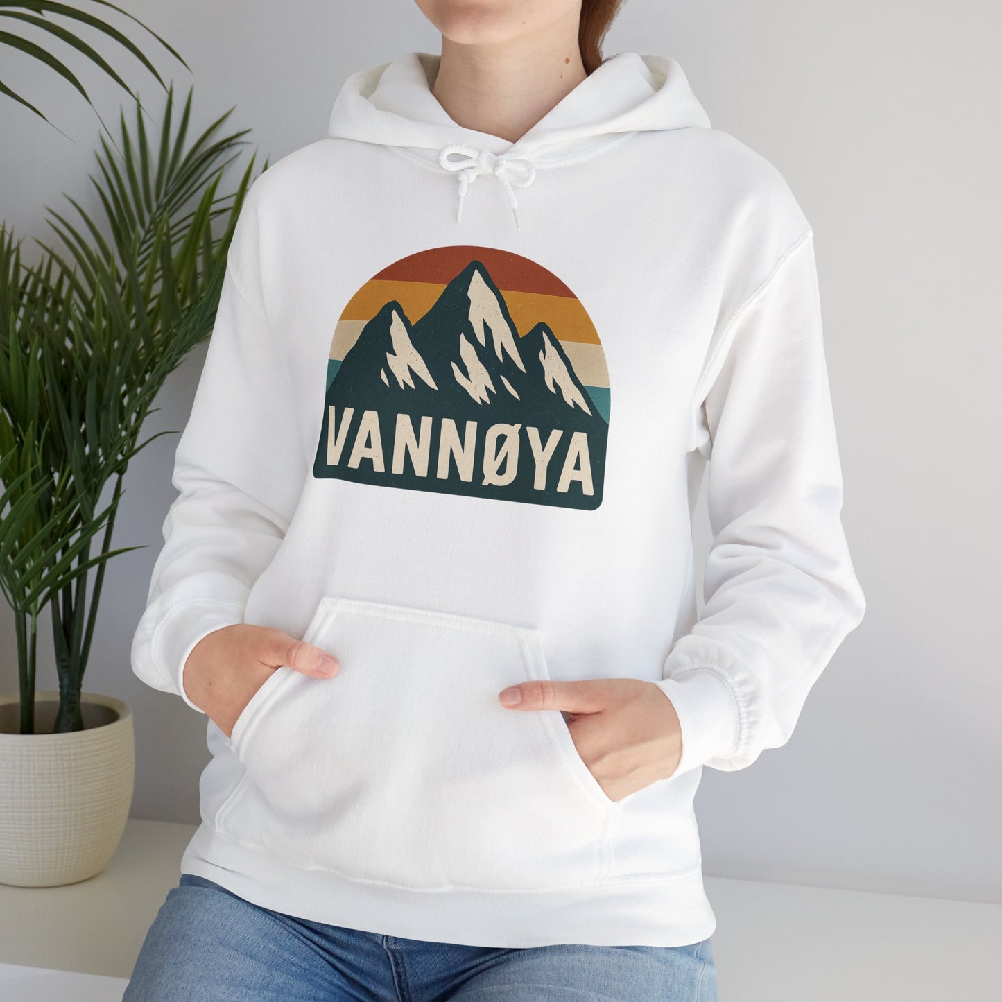 Mountain VANNØYA Unisex Hoodie - Cozy, Outdoor-Inspired Sweatshirt