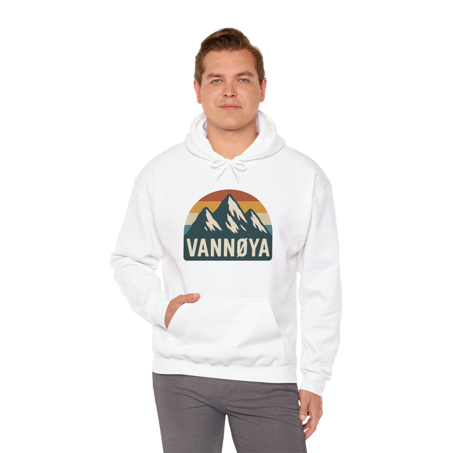 Mountain VANNØYA Unisex Hoodie - Cozy, Outdoor-Inspired Sweatshirt
