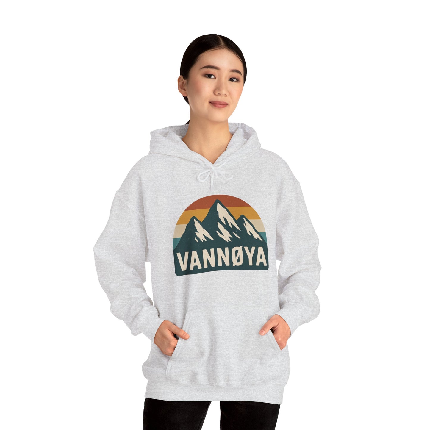 Mountain VANNØYA Unisex Hoodie - Cozy, Outdoor-Inspired Sweatshirt