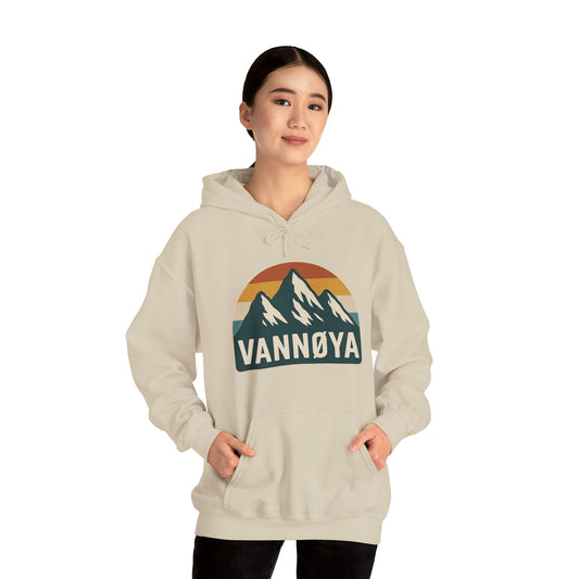 Mountain VANNØYA Unisex Hoodie - Cozy, Outdoor-Inspired Sweatshirt