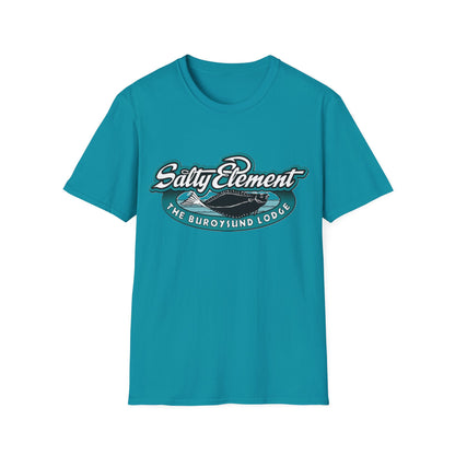 Salty Element Unisex Softstyle T-Shirt - Retro Mountain Lodge Tee