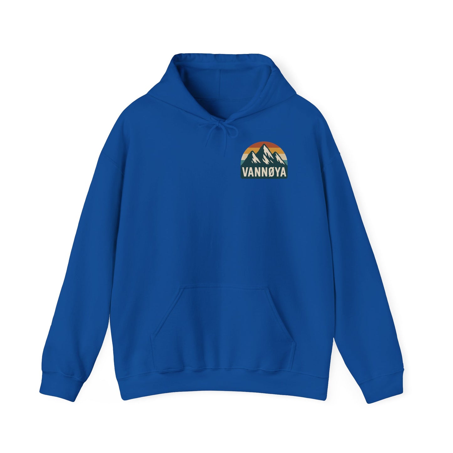 Adventure-Ready Unisex Hoodie with Vintage Lodge Design