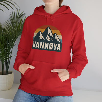 Mountain VANNØYA Unisex Hoodie - Cozy, Outdoor-Inspired Sweatshirt
