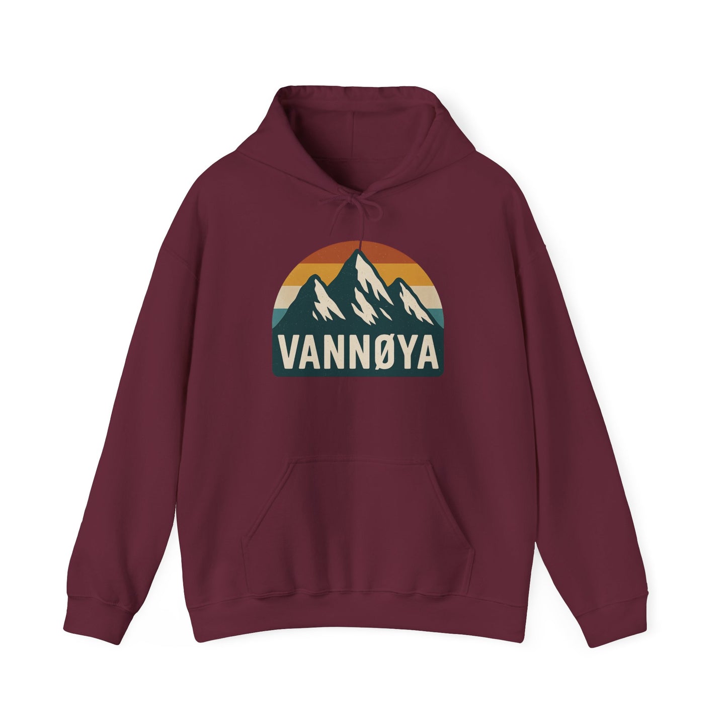 Mountain VANNØYA Unisex Hoodie - Cozy, Outdoor-Inspired Sweatshirt