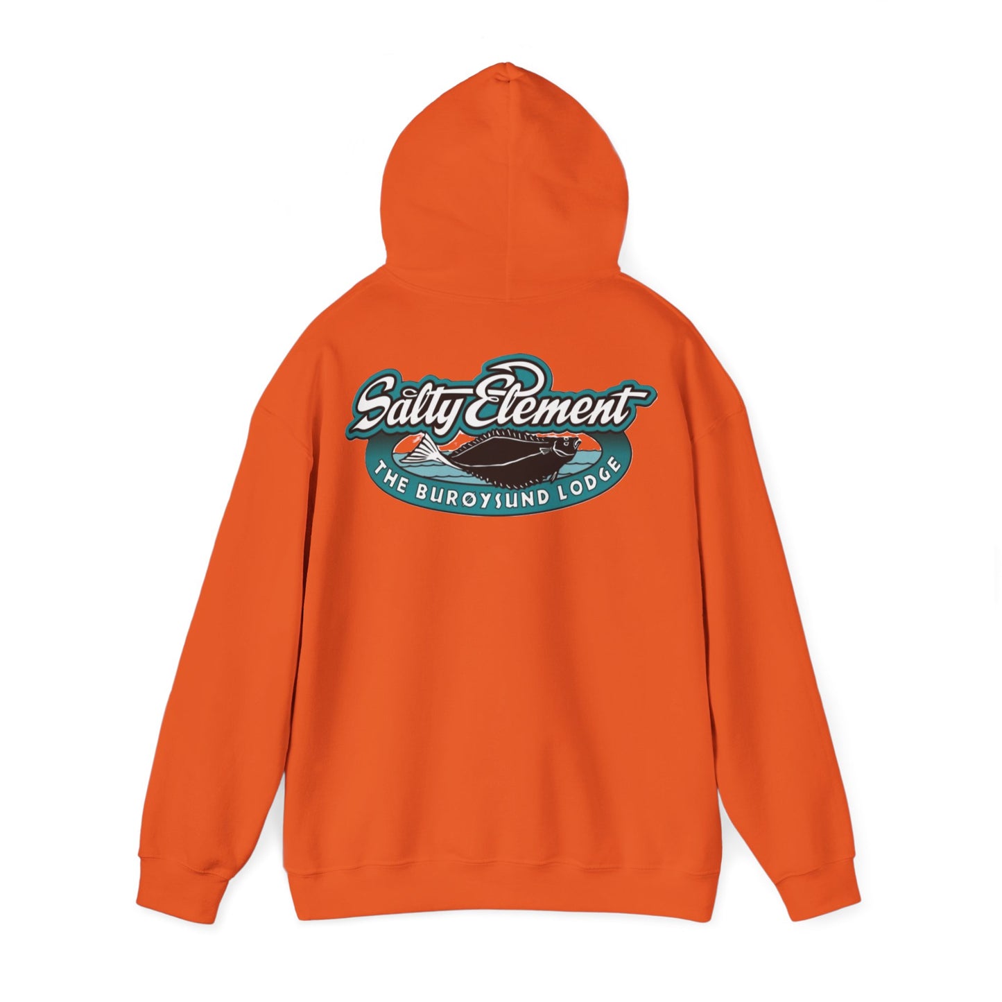 Adventure-Ready Unisex Hoodie with Vintage Lodge Design