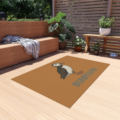 Outdoor-Fußmatte mit Papageientaucher – Nordischer Charme für deine Terrasse