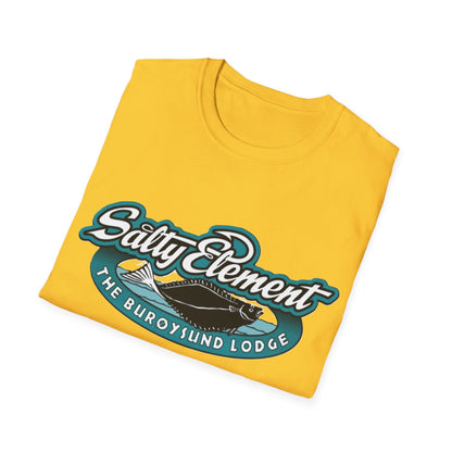 Salty Element Unisex Softstyle T-Shirt - Retro Mountain Lodge Tee