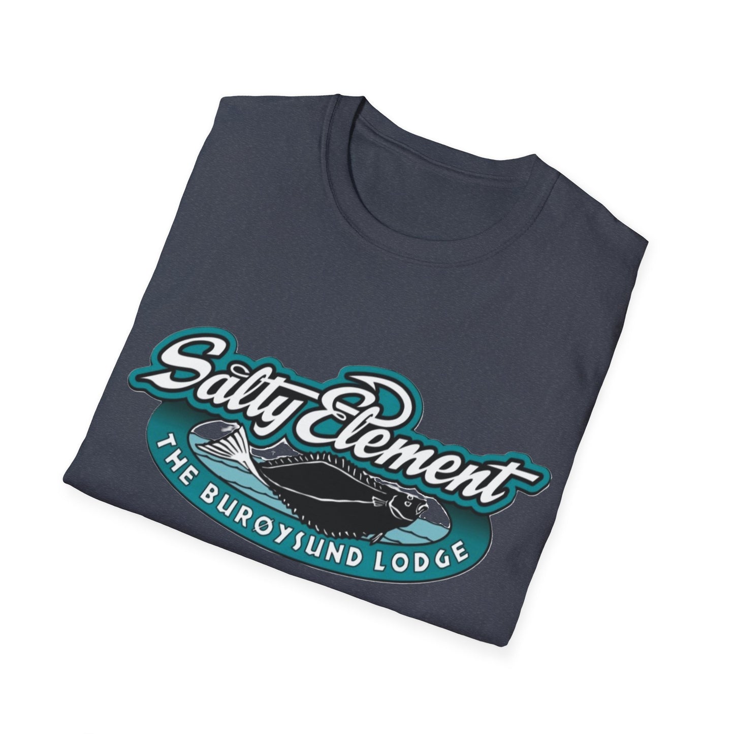 Salty Element Unisex Softstyle T-Shirt - Retro Mountain Lodge Tee