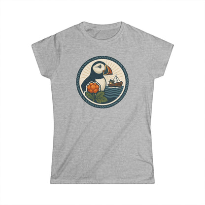 Softstyle Damen-T-Shirt „Puffin Edition“ – Fröhlich. Bequem. Persönlich.