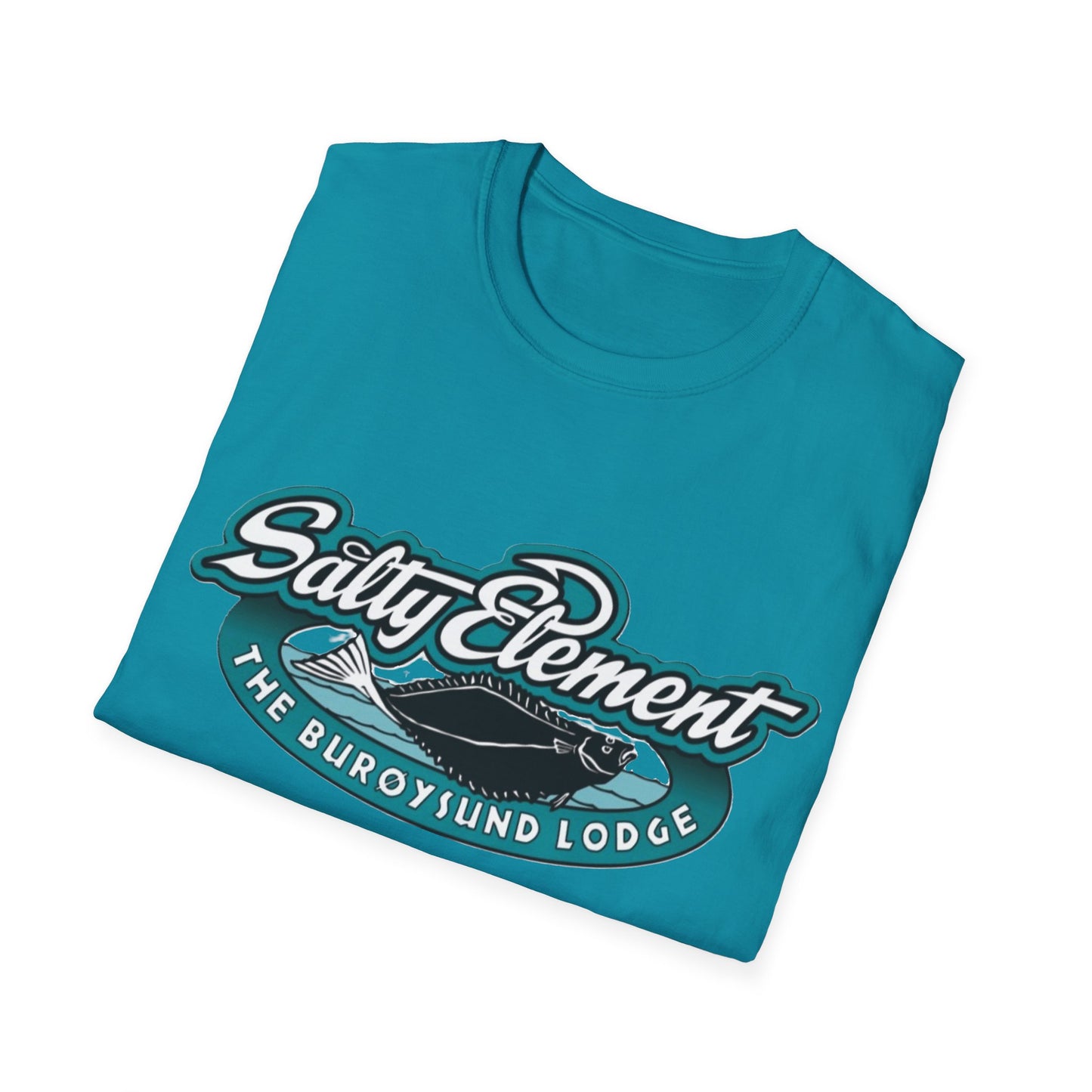 Salty Element Unisex Softstyle T-Shirt - Retro Mountain Lodge Tee