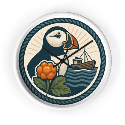 Puffin trifft Präzision – unsere Wanduhr mit nordischem Charme