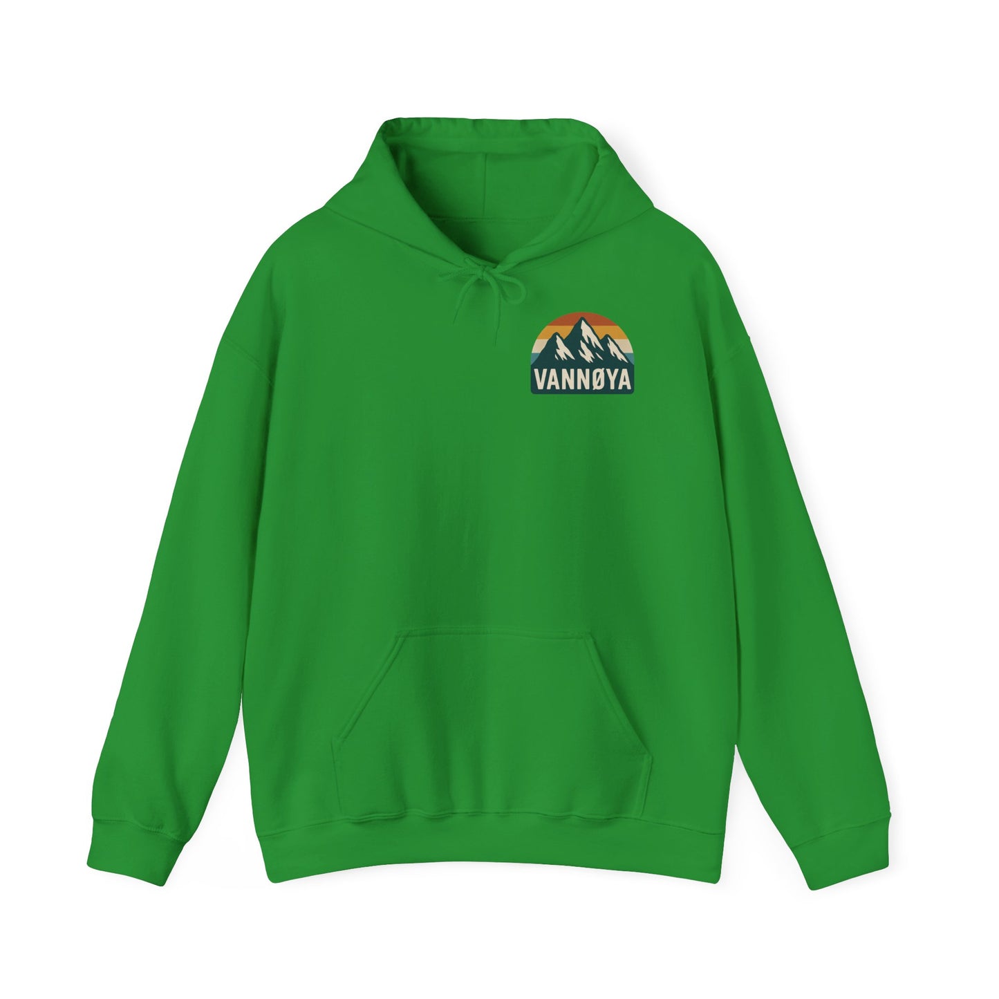 Adventure-Ready Unisex Hoodie with Vintage Lodge Design