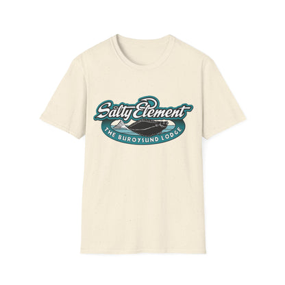 Salty Element Unisex Softstyle T-Shirt - Retro Mountain Lodge Tee