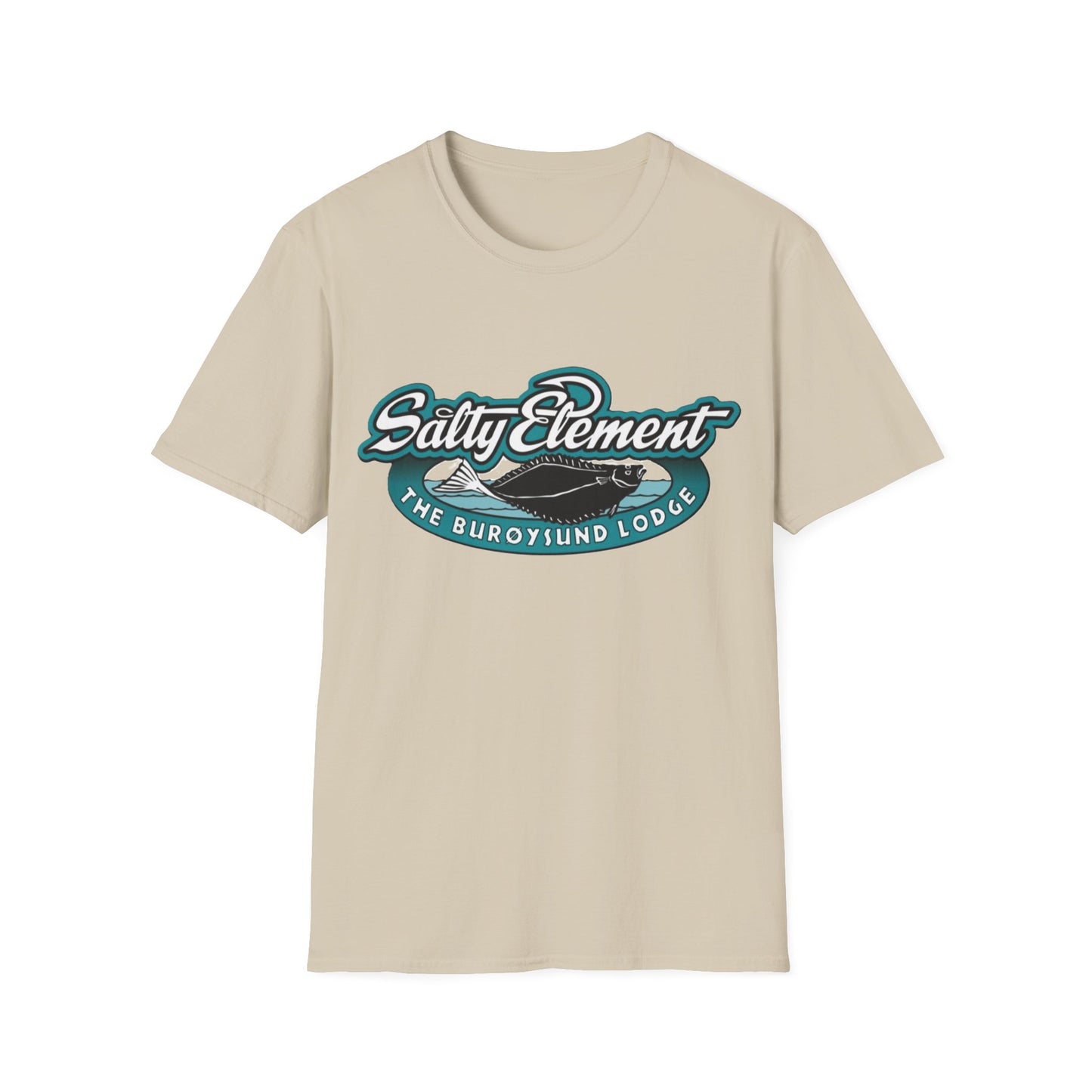 Salty Element Unisex Softstyle T-Shirt - Retro Mountain Lodge Tee