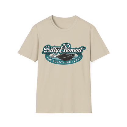 Salty Element Unisex Softstyle T-Shirt - Retro Mountain Lodge Tee