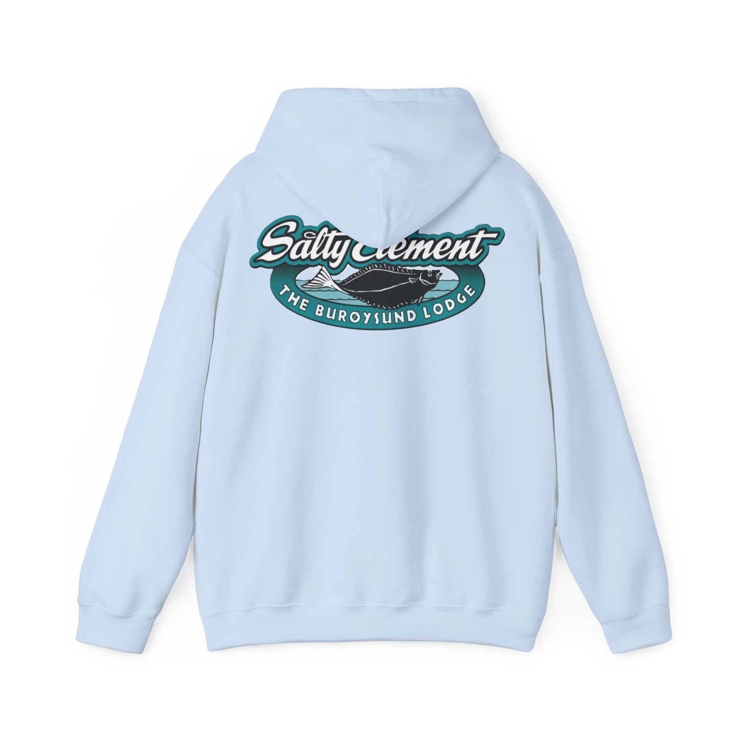 Adventure-Ready Unisex Hoodie with Vintage Lodge Design