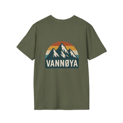Salty Element Unisex Softstyle T-Shirt - Retro Mountain Lodge Tee