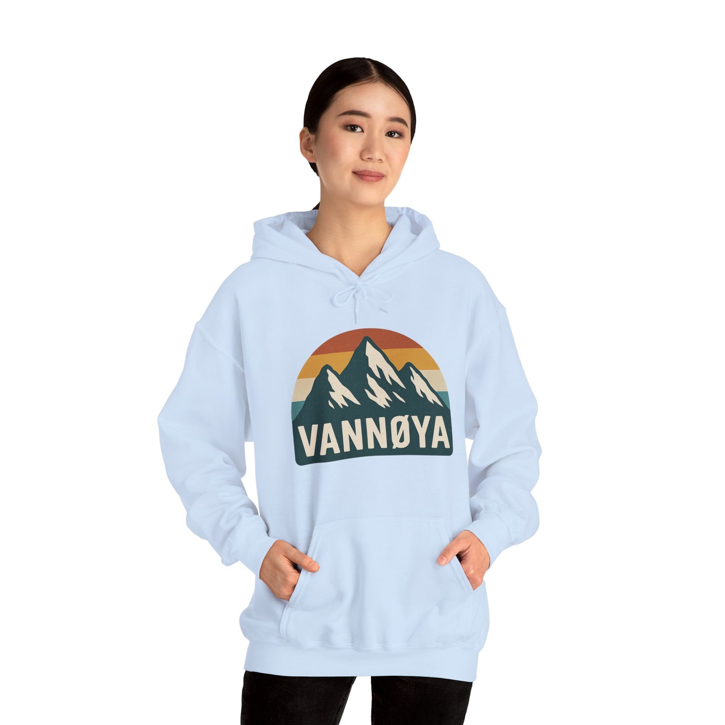 Mountain VANNØYA Unisex Hoodie - Cozy, Outdoor-Inspired Sweatshirt