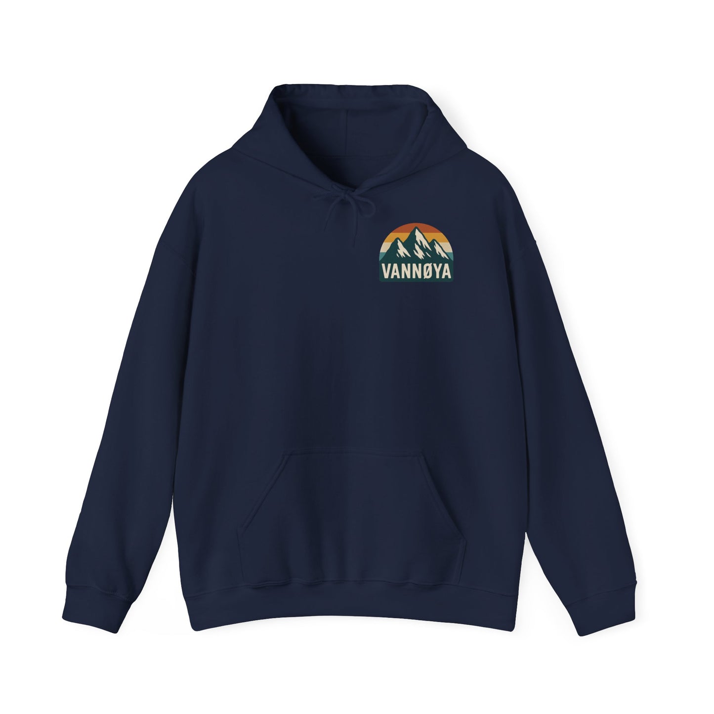 Adventure-Ready Unisex Hoodie with Vintage Lodge Design