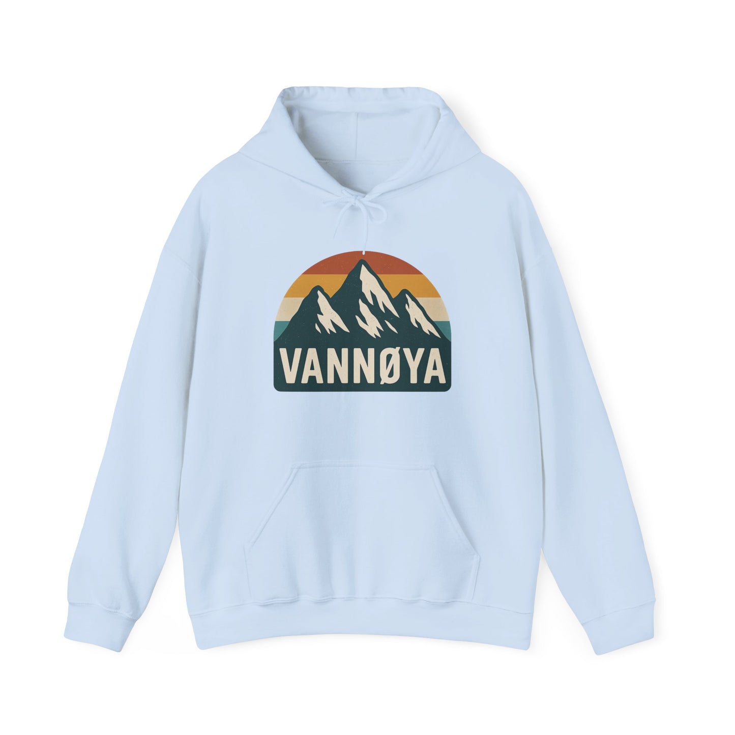 Mountain VANNØYA Unisex Hoodie - Cozy, Outdoor-Inspired Sweatshirt