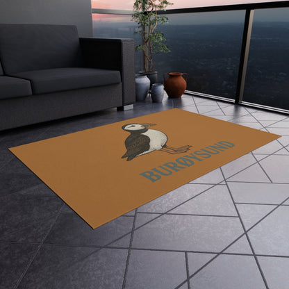 Outdoor-Fußmatte mit Papageientaucher – Nordischer Charme für deine Terrasse
