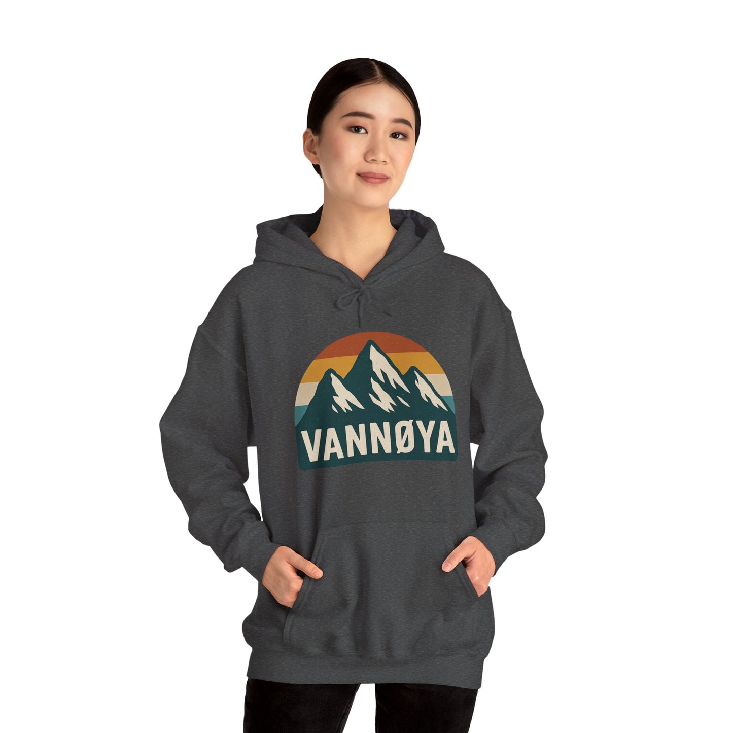 Mountain VANNØYA Unisex Hoodie - Cozy, Outdoor-Inspired Sweatshirt