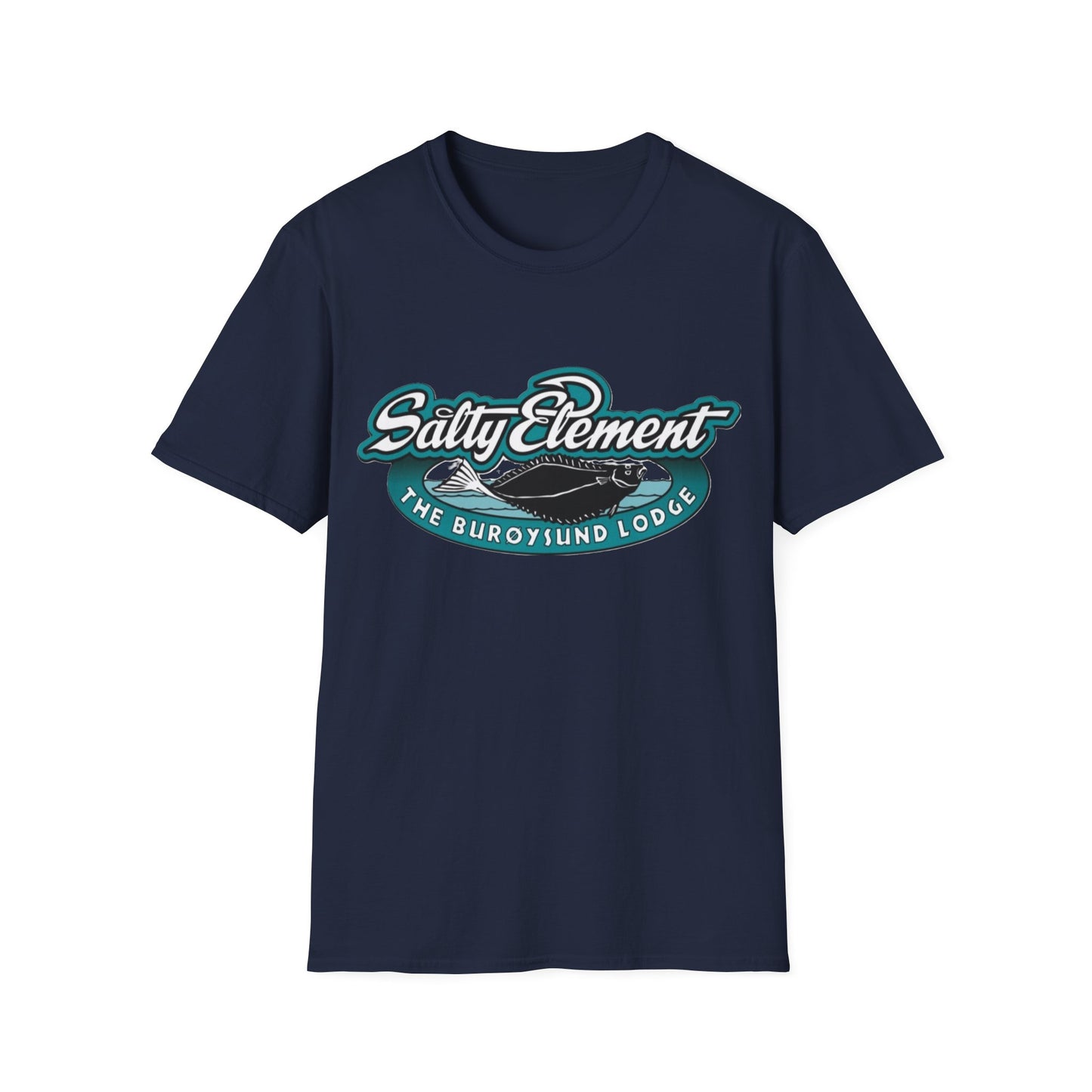 Salty Element Unisex Softstyle T-Shirt - Retro Mountain Lodge Tee