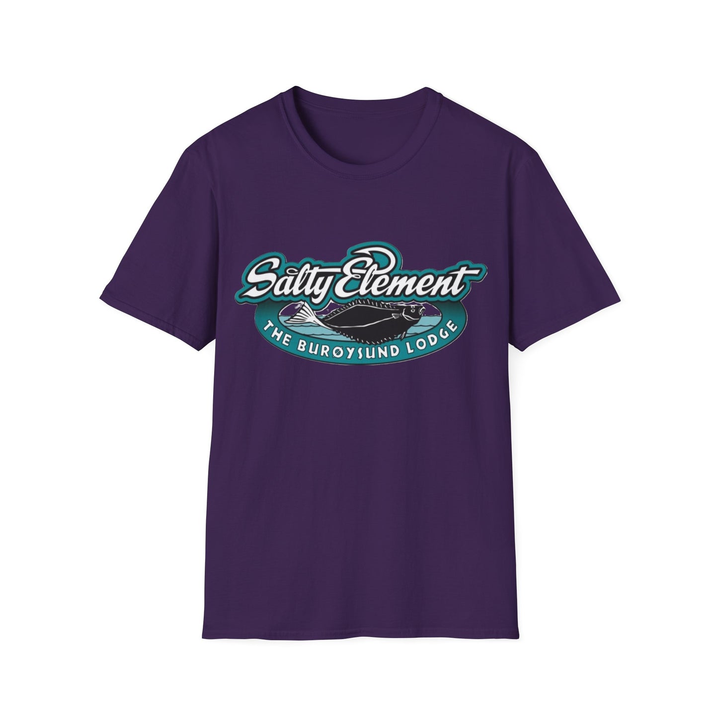 Salty Element Unisex Softstyle T-Shirt - Retro Mountain Lodge Tee