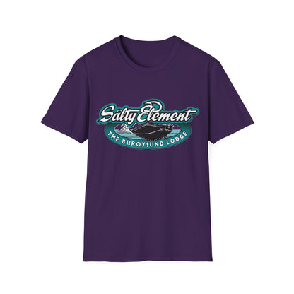 Salty Element Unisex Softstyle T-Shirt - Retro Mountain Lodge Tee