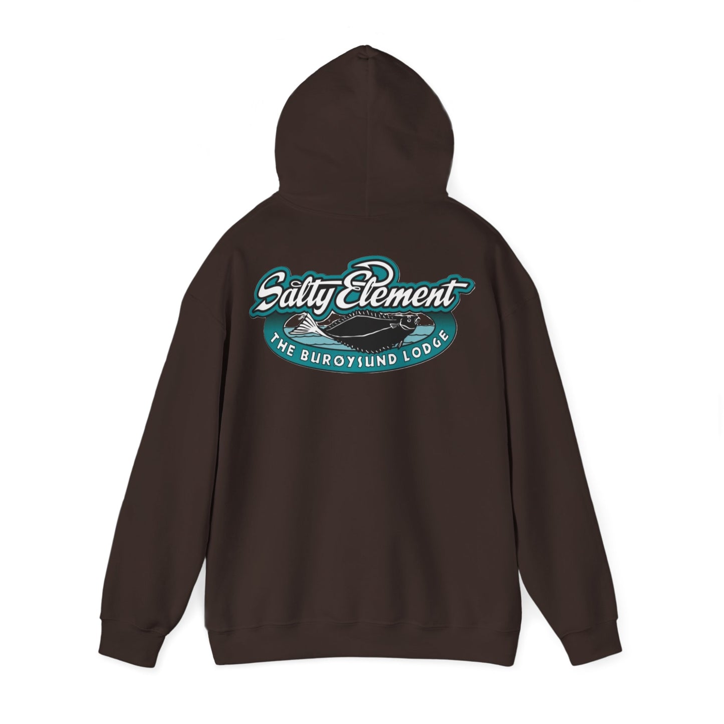 Adventure-Ready Unisex Hoodie with Vintage Lodge Design