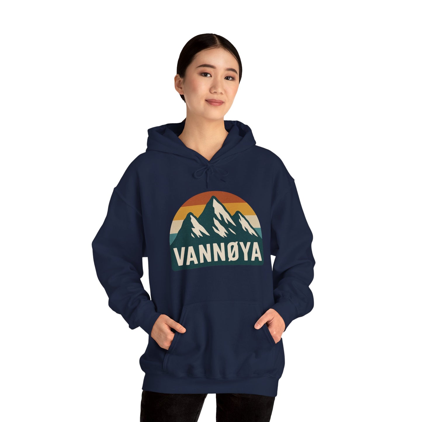 Mountain VANNØYA Unisex Hoodie - Cozy, Outdoor-Inspired Sweatshirt