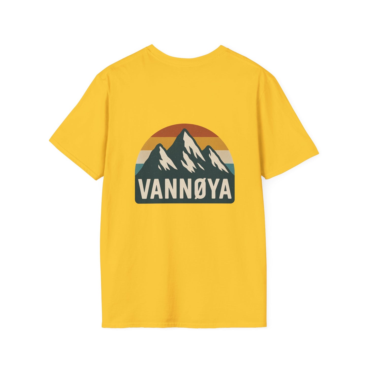 Salty Element Unisex Softstyle T-Shirt - Retro Mountain Lodge Tee