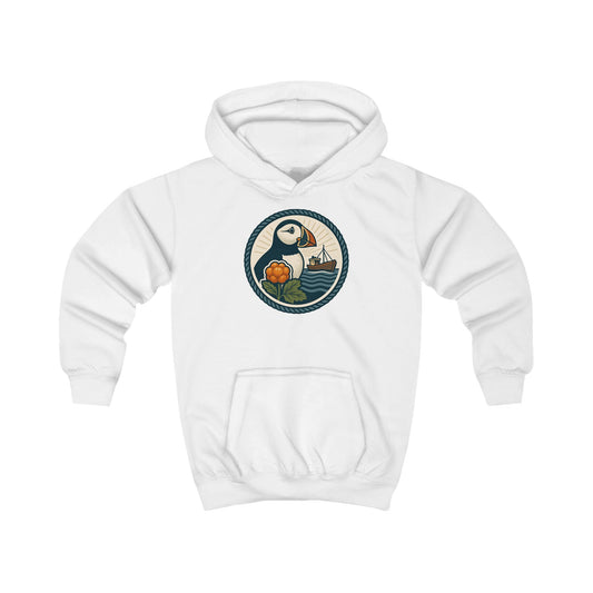 Adventurous Puffin Kids Hoodie