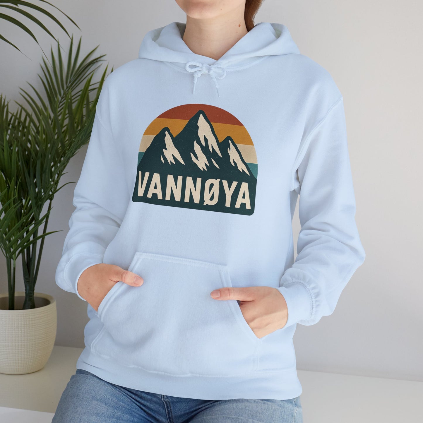 Mountain VANNØYA Unisex Hoodie - Cozy, Outdoor-Inspired Sweatshirt