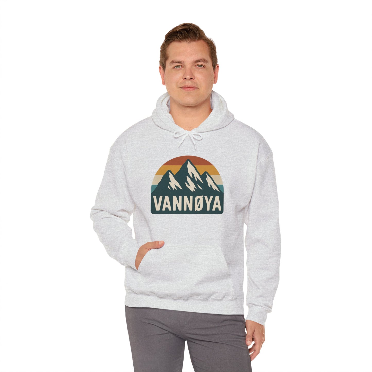 Mountain VANNØYA Unisex Hoodie - Cozy, Outdoor-Inspired Sweatshirt