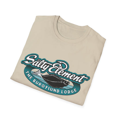 Salty Element Unisex Softstyle T-Shirt - Retro Mountain Lodge Tee
