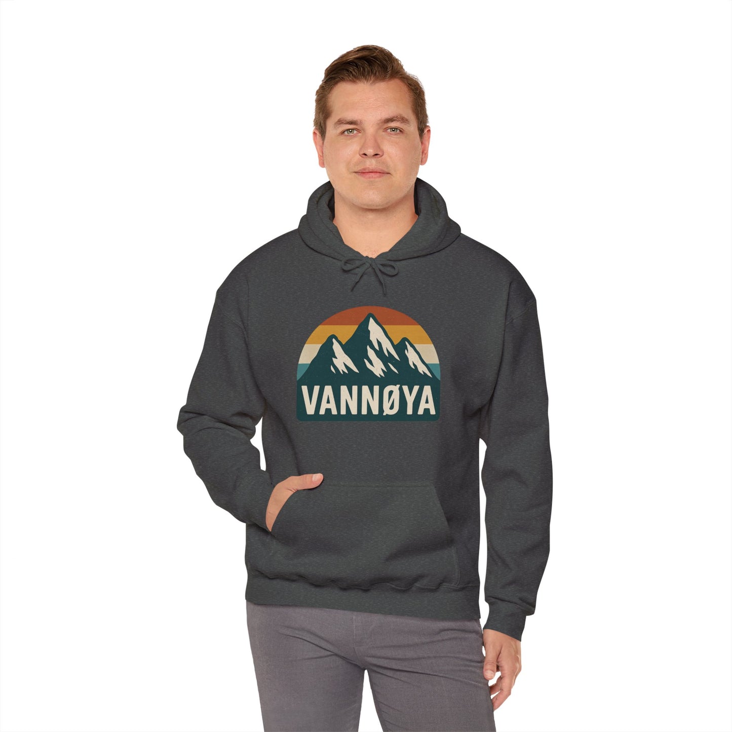 Mountain VANNØYA Unisex Hoodie - Cozy, Outdoor-Inspired Sweatshirt