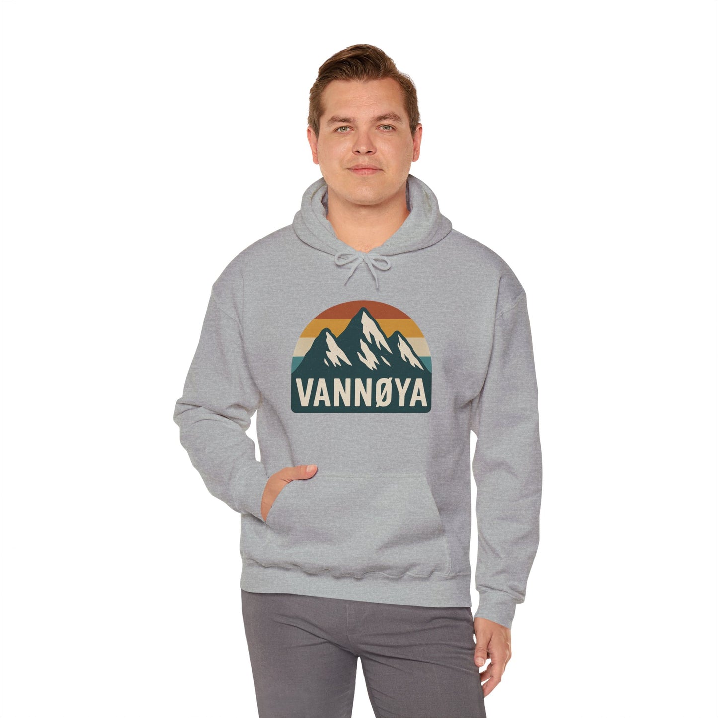 Mountain VANNØYA Unisex Hoodie - Cozy, Outdoor-Inspired Sweatshirt