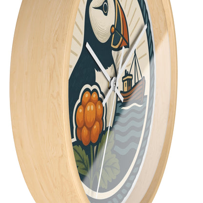 Puffin trifft Präzision – unsere Wanduhr mit nordischem Charme