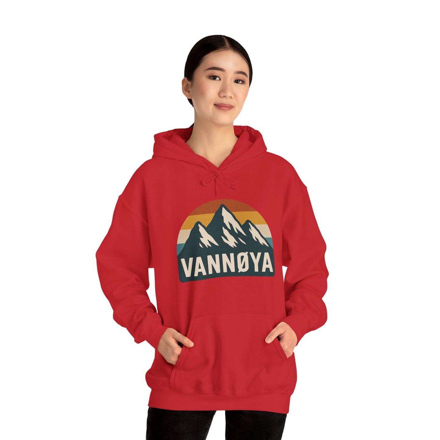 Mountain VANNØYA Unisex Hoodie - Cozy, Outdoor-Inspired Sweatshirt