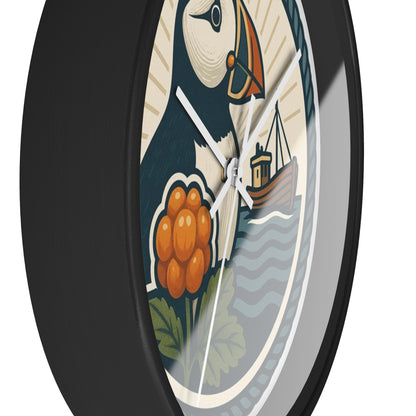Puffin trifft Präzision – unsere Wanduhr mit nordischem Charme