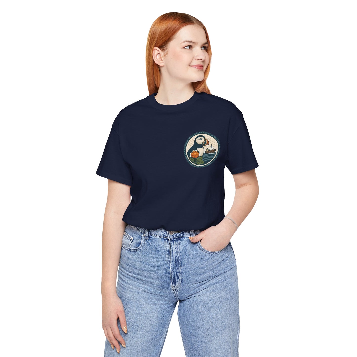 Unisex Jersey T-Shirt – Buroysund-Design für Alltag & Abenteuer
