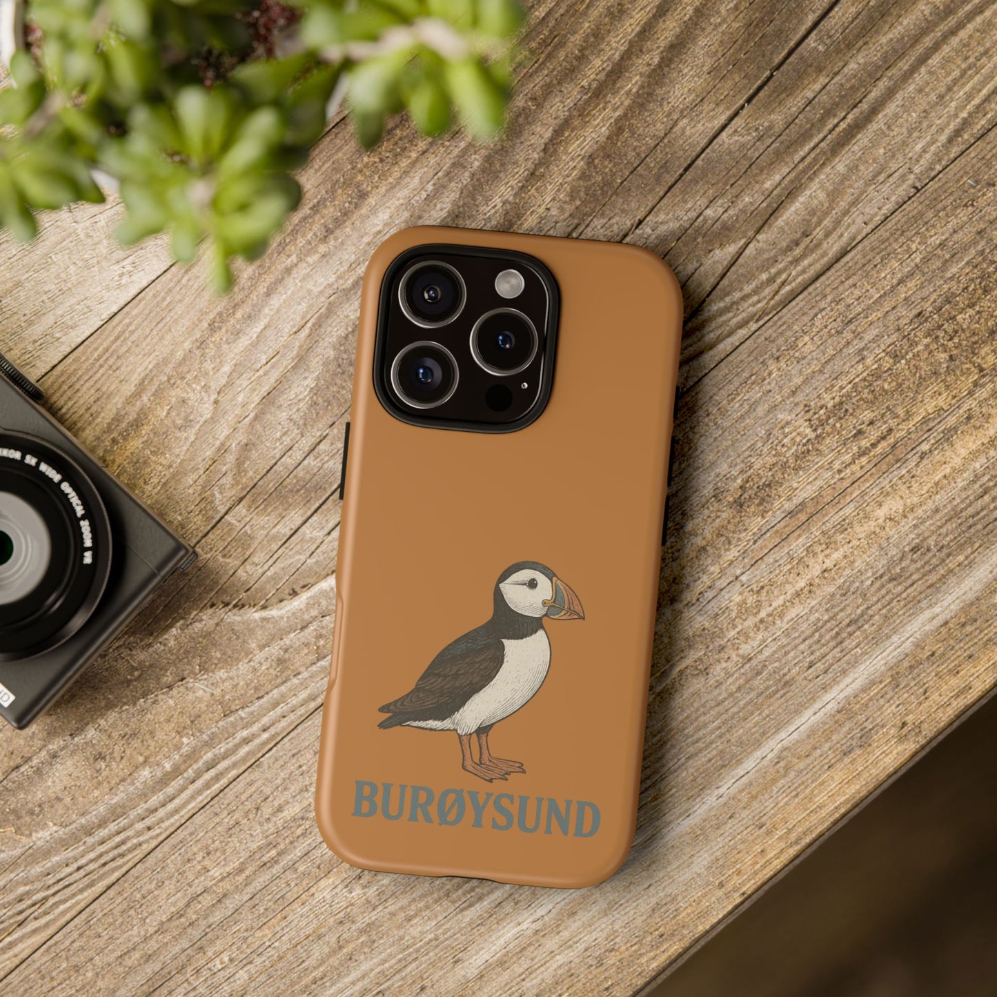 Premium-Handyhülle mit Papageientaucher – Schutz trifft nordische Wildnis