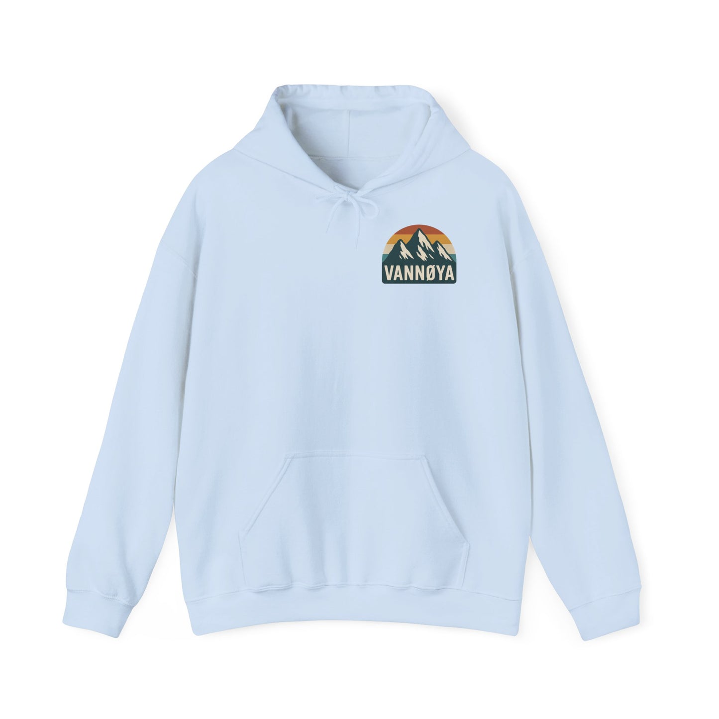 Adventure-Ready Unisex Hoodie with Vintage Lodge Design