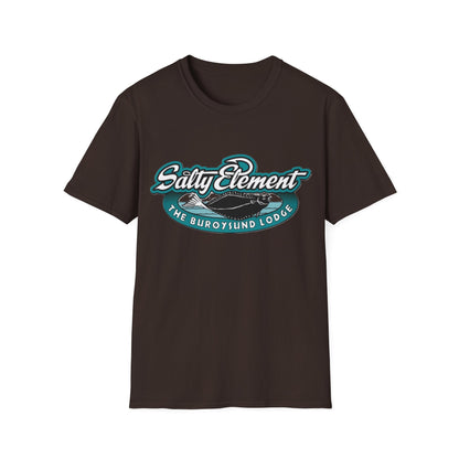 Salty Element Unisex Softstyle T-Shirt - Retro Mountain Lodge Tee