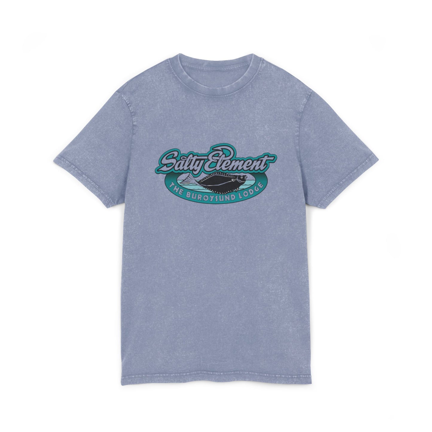 Vintage T-Shirt im Acid-Wash-Look – Mit Salty Element Logo für den maritimen Stil mit Charakter