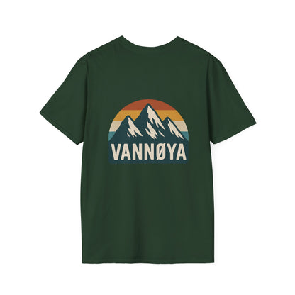 Salty Element Unisex Softstyle T-Shirt - Retro Mountain Lodge Tee