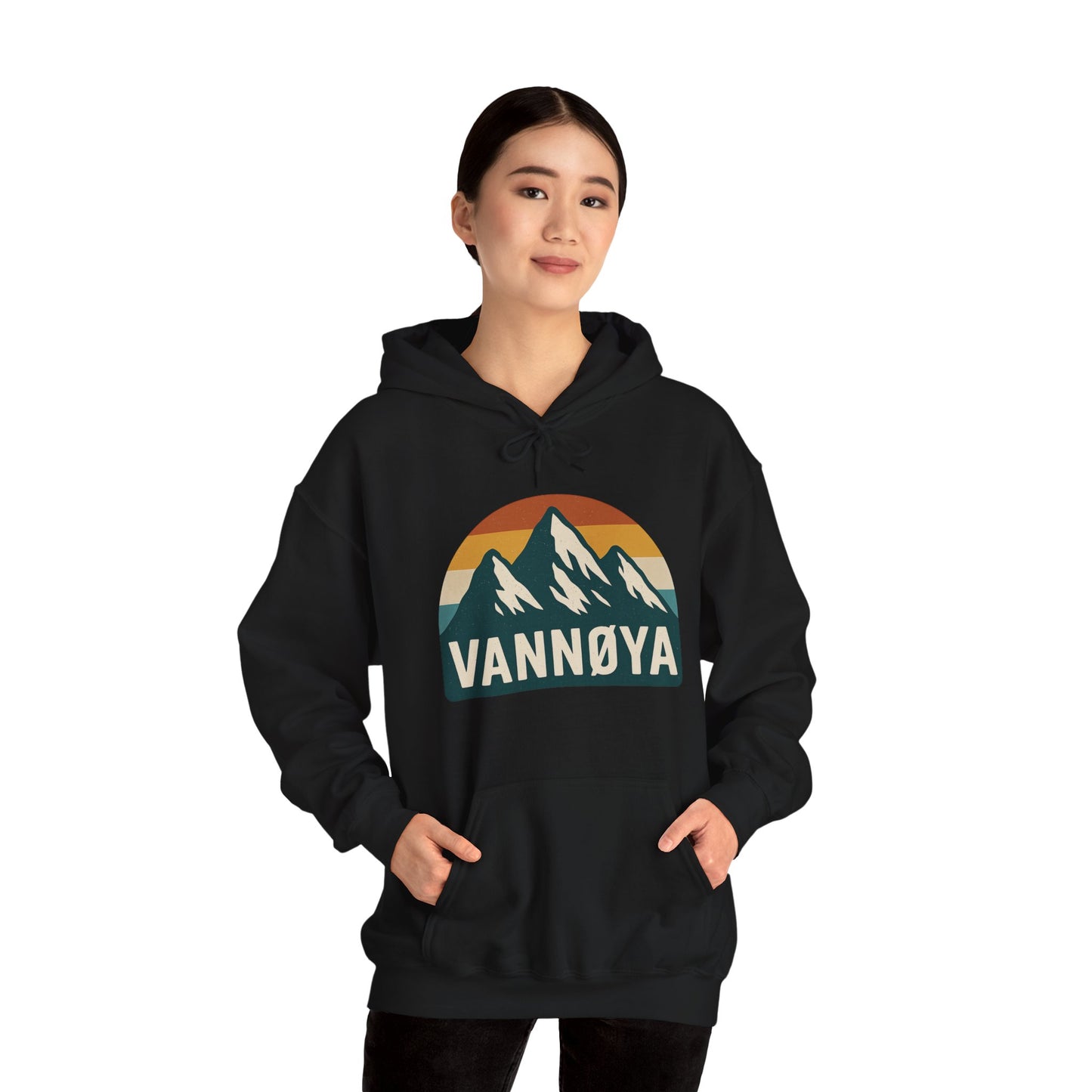 Mountain VANNØYA Unisex Hoodie - Cozy, Outdoor-Inspired Sweatshirt