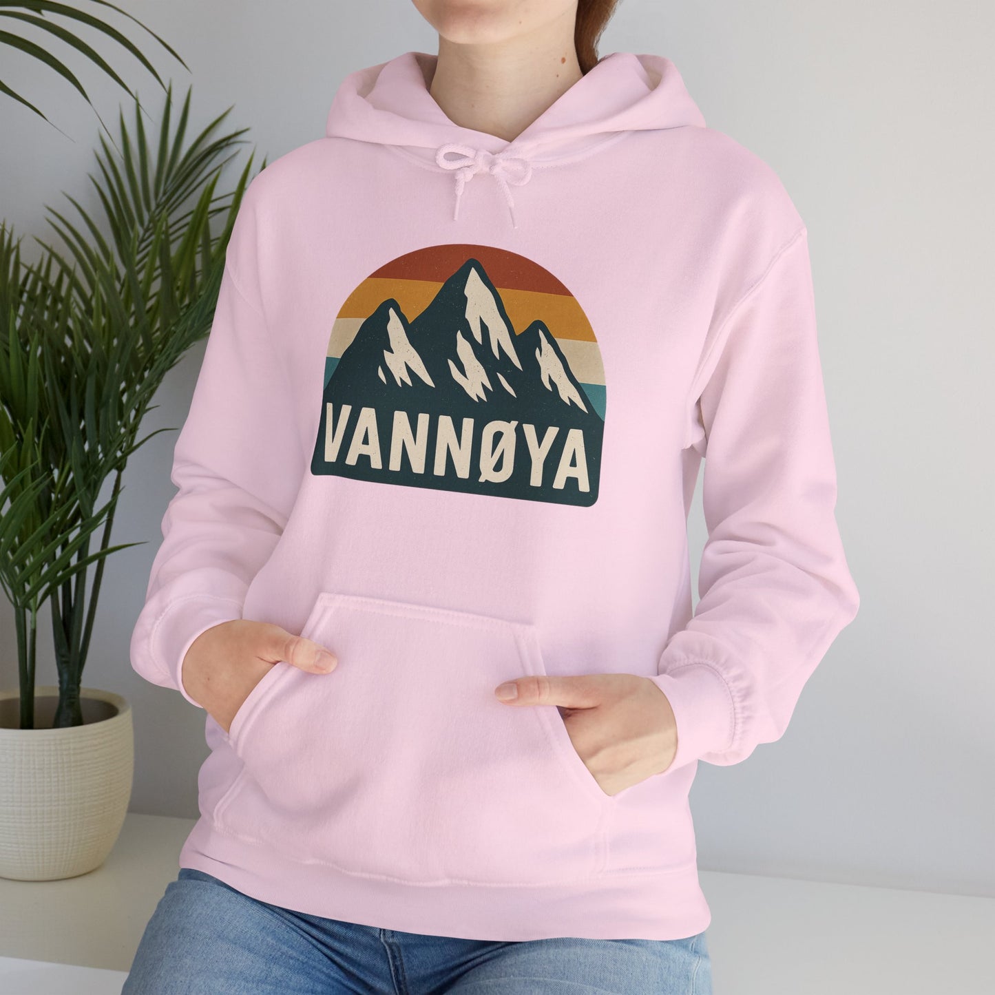 Mountain VANNØYA Unisex Hoodie - Cozy, Outdoor-Inspired Sweatshirt