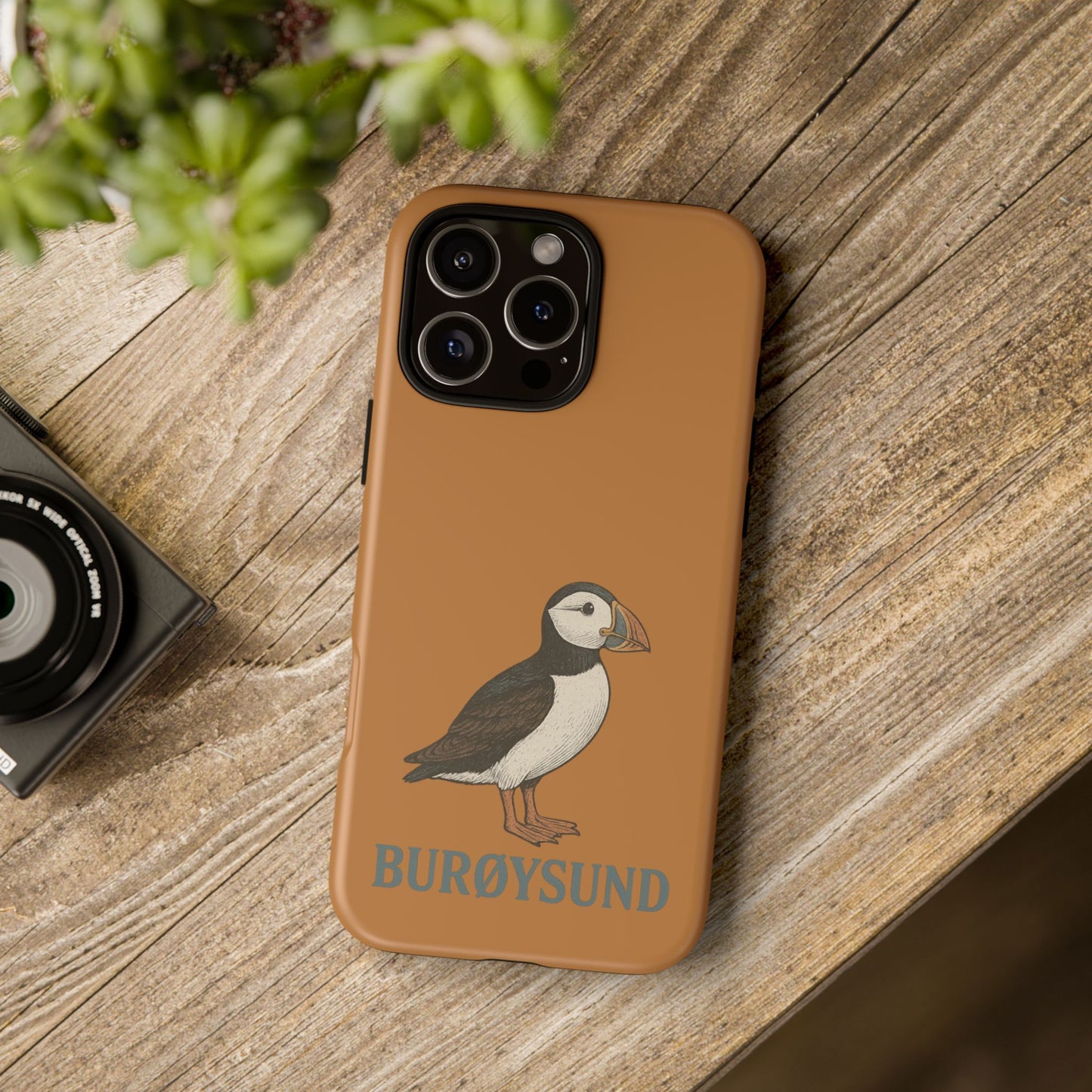 Premium-Handyhülle mit Papageientaucher – Schutz trifft nordische Wildnis